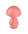 Laddningsbar LED-bordslampa - Rosa, Ø15cm, 22cm hög, touch dimbar, 3-i-1, IP20 inomhus