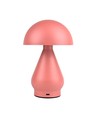 Laddningsbar LED-bordslampa - Rosa, Ø15cm, 22cm hög, touch dimbar, 3-i-1, IP20 inomhus