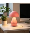 Laddningsbar LED-bordslampa - Rosa, Ø15cm, 22cm hög, touch dimbar, 3-i-1, IP20 inomhus