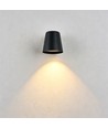 GU10 vägglampa - Svart, IP65, inomhus/utomhus, utan ljuskälla