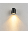 GU10 vägglampa - Svart, IP65, inomhus/utomhus, utan ljuskälla
