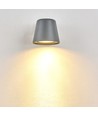 GU10 vägglampa - Grå, IP65, inomhus/utomhus, utan ljuskälla