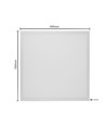 60x60 LED-panel 36W Triac dimbar - 116lm/w, UGR19, RA92, vit ram