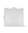 60x60 LED-panel 36W + Zigbee-driver - UGR19, RA93, dimbar via Zigbee, vit kant