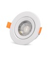 7W Ø10cm LED downlight för inbyggnad - Hål: Ø8 cm, Mått: Ø10 cm, Inbyggd driver