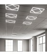 60x60 V-Tac 64W LED-panel Diamond-in-Square - 595x595mm, Lifud driver, flimmerfri, 6500K
