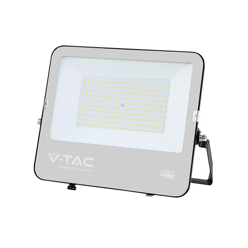 150W LED-strålkastare, Slimline - 135lm/W, CREE-chip, IP65, svart hölje, 6 års garanti