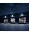 150W LED-strålkastare, Slimline - 135lm/W, CREE-chip, IP65, svart hölje, 6 års garanti