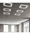 60x60 LED Octagon Borderline-panel, 72W - 6500K, Dual Lifud-driver, flimmerfri