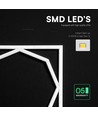 60x60 LED Octagon Borderline-panel, 72W - 6500K, Dual Lifud-driver, flimmerfri