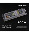 200W / 24V DC strömförsörjning för LED-strips - 8.25A, IP20, Slim design