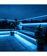 5m 9W/m Blå Slim COB strip - 230V, IP67 vattentät, 296 LED, kan klippas var 10:e cm