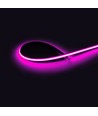 5m 9W/m Lila/rosa Slim COB strip - 230V, IP67 vattentät, 296 LED, kan klippas var 10:e cm