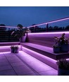 5m 9W/m Lila/rosa Slim COB strip - 230V, IP67 vattentät, 296 LED, kan klippas var 10:e cm