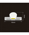 5m 9W/m Lila Slim COB strip - 230V, IP67 vattentät, 296 LED, kan klippas var 10:e cm