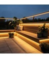 5m 9W/m Gul Slim COB strip - 230V, IP67 vattentät, 296 LED, kan klippas var 10:e cm