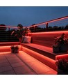 5m 9W/m Röd Slim COB strip - 230V, IP67 vattentät, 296 LED, kan klippas var 10:e cm