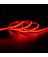 5m 9W/m Röd Slim COB strip - 230V, IP67 vattentät, 296 LED, kan klippas var 10:e cm