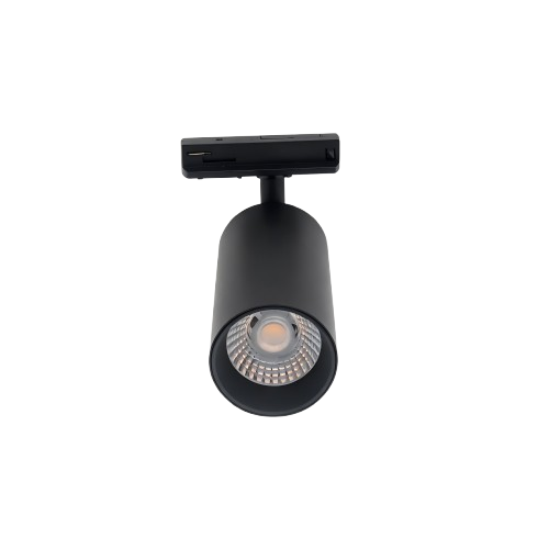 10W 1-fas RA95 skenspotlight - Svart, 1F2W