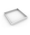 Ram till 60x60 LED panel - Snabb kit, plasthörn, vit kant