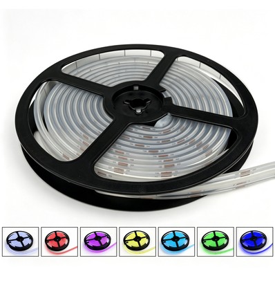 10m 13W/m RGB Dotless COB-LED strip - 24V DC, IP67, 576 LED per meter
