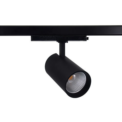 25-30W 3-fas CCT Triac skenspotlight - RA98, justerbar CCT & watt, Svart