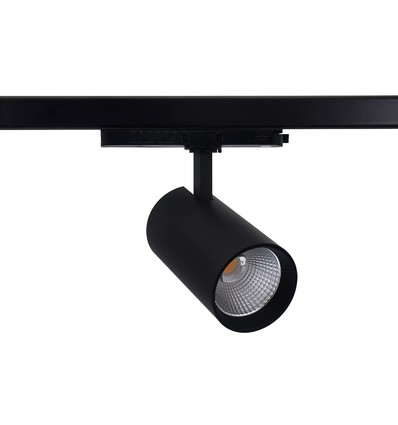 25-30W 3-fas CCT Triac skenspotlight - RA98, justerbar CCT & watt, Svart