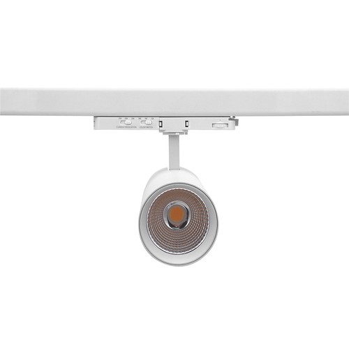 25-30W 3-fas CCT Triac skenspotlight - RA98, justerbar CCT & watt, Vit