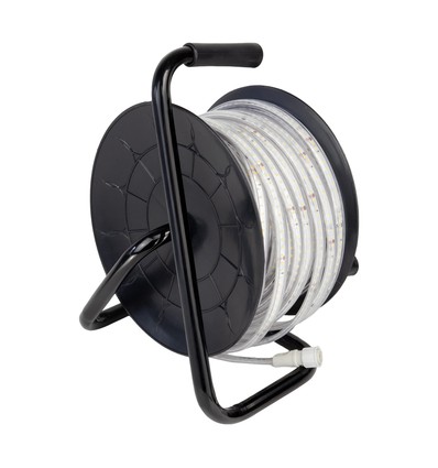 50m rulle 8W/m LED-strip - IP65, 120 LED/m, 600lm/m, 8mm bred, neutralvit