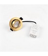 7W Ø8,3cm DimToWarm+CCT infälld spotlight dimbar RA96 - Hål: Ø6,8 cm, Mått: Ø8,3 cm, Guld