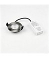 7W Ø8,3cm DimToWarm+CCT downlight dimbar RA96 - Hål: Ø6,8 cm, Borstat stål