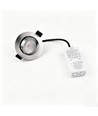 7W Ø8,3cm DimToWarm+CCT downlight dimbar RA96 - Hål: Ø6,8 cm, Borstat stål