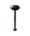 Antikt mässingsfärgad trädgårdslampa - E14, 60 cm, IP54 utomhus, exkl. ljuskälla