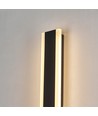 100cm avlång vägglampa - Svart, fyrkantig, inne / ute, IP65, inkl. ljuskälla