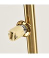 Denia 10xG9 golvlampa mässing/bärnsten - 160cm, bärnstensfärgat glas, utan ljuskälla