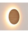 Ø30cm vägglampa - Ljust trä, 6W, 2700K, IP20