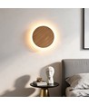 Ø30cm vägglampa - Ljust trä, 6W, 2700K, IP20