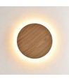 Ø40cm vägglampa - Ljust trä, 10W, 2700K, IP20