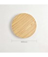 Ø40cm vägglampa - Ljust trä, 10W, 2700K, IP20