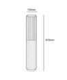 FYRON Bollard trädgårdslampa, Grå - E27, 61 cm, IP54 utomhus, pollare