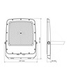 150W LED-strålkastare CCT - IP65, 3 färgtemperaturer, utomhus