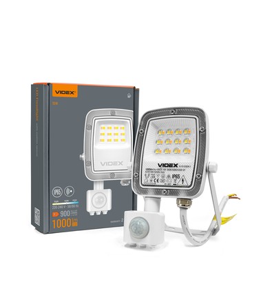 10W LED-strålkastare med sensor - CCT, IP65, PIR-rörelsesensor, arbetslampa, utomhus