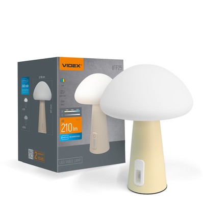 Uppladdningsbar Mushroom LED-bordslampa - RGB + 3000K, kallvit, bärbar