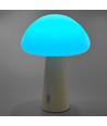 Uppladdningsbar Mushroom LED-bordslampa - RGB + 3000K, kallvit, bärbar