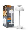 Laddningsbar LED-skrivbordslampa med white noise - RGB+W, neutralvit, bärbar