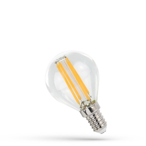 E14 5,5W LED-lampa - G45, koltråd