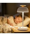 Laddningsbar LED-skrivbordslampa med white noise - RGB+W, neutralvit, bärbar