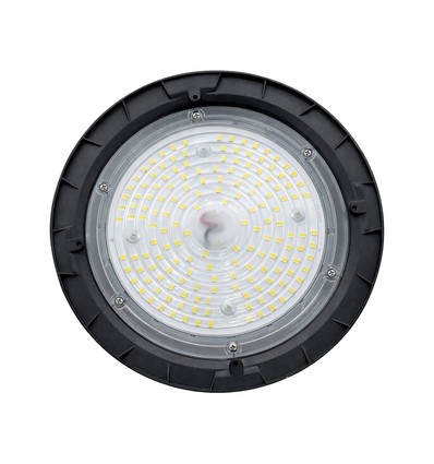 220x135mm Plateo 4 High Bay 100W - neutralvit 230V 90° IP65 IK09 svart, med effektjustering 0-10V