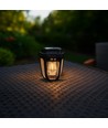 Solara Rustica 1W solcell trädgårdslampa - 2700K, 50cm, IP44, svart