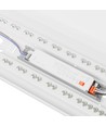 150cm 36W Limea Comfort LED-armatur - 3CCT, UGR19, IP20, vit, 1500x170x60mm
